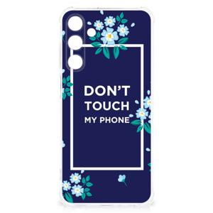 Samsung Galaxy A25 Anti Shock Case Flowers Blue DTMP