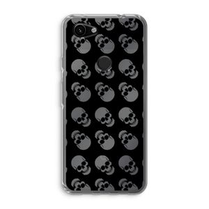 Musketon Skulls: Google Pixel 3a Transparant Hoesje