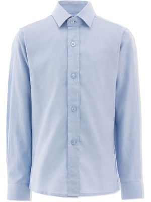 Moustache chemise Oxford en coton biologique - Bleu
