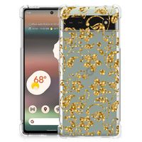 Google Pixel 6A Case Gouden Bloemen - thumbnail