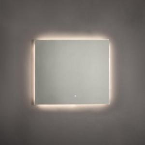 Adema Squared Badkamerspiegel - 80x70cm - indirecte LED verlichting - touch schakelaar - spiegelverwarming JG2112-8070