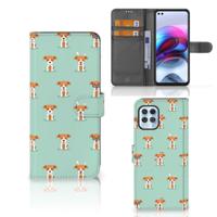 Motorola Moto G100 | Telefoonhoesje | Met pasjeshouder | Pups