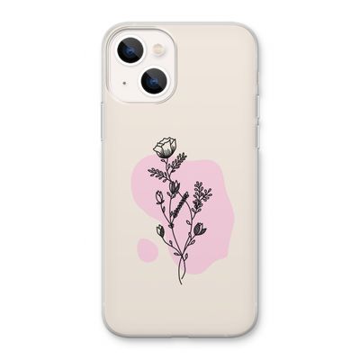 Roses are red: iPhone 13 Transparant Hoesje