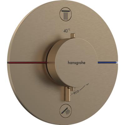 Hansgrohe Showerselect Comfort S thermostaat - inbouw - 2 functies - brushed bronze 15554140