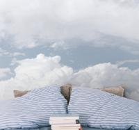 Fotobehang baby Witte pluizige wolken