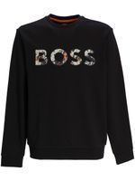 BOSS t-shirt en coton à logo imprimé - Noir