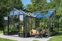 Royal Well | Tuinkamer Orangeri 21,5 | Veiligheidsglas 3 mm | Antraciet - thumbnail