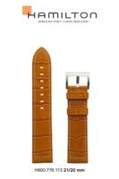 Horlogeband Hamilton H690.776.113 Leder Bruin 21mm - thumbnail