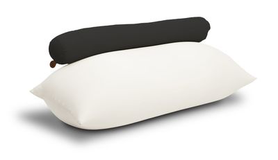 Terapy Toby rugleuning zitzak - Zwart | 160cm x 25cm x 25cm