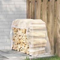 VidaXL Doorzichtig zeildoek met zeilringen 1x2 m polyethyleen