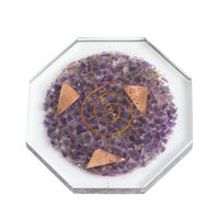 Orgoniet Edelsteen Amethist Oplaadschijf Rond (100 mm)