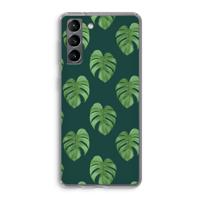 Monstera leaves: Samsung Galaxy S21 Transparant Hoesje