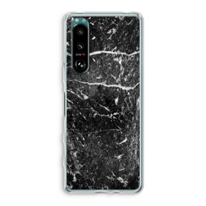 Zwart marmer: Sony Xperia 5 III Transparant Hoesje