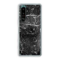 Zwart marmer: Sony Xperia 5 III Transparant Hoesje