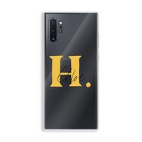 Amber Script: Samsung Galaxy Note 10 Plus Transparant Hoesje