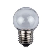 Showgear G45 E27 dimbare kunststof led-lamp voor prikkabel 2W NW transparant - thumbnail