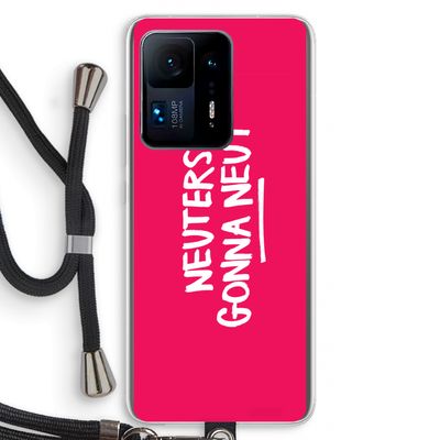 Neuters (roze): Xiaomi Mi Mix 4 Transparant Hoesje met koord
