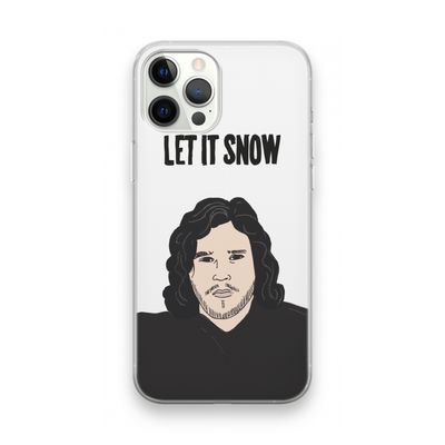 Let It Snow: iPhone 12 Pro Max Transparant Hoesje