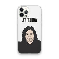 Let It Snow: iPhone 12 Pro Max Transparant Hoesje