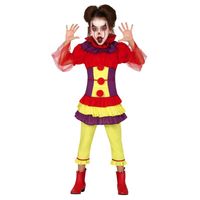 Horror clown Penny verkleed kostuum voor meisjes 7-9 jaar (122-134)  - - thumbnail