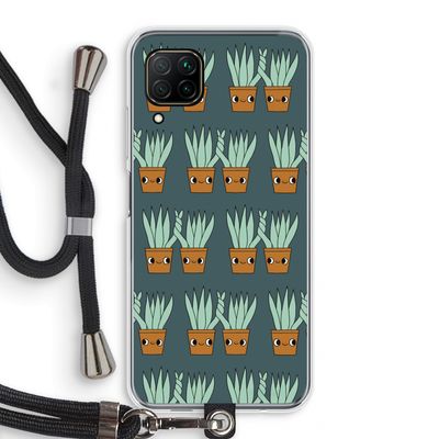 Sansevieria: Huawei P40 Lite Transparant Hoesje met koord