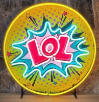 Lol! Pop-art Neon Verlichting 60 cm Lol! Pop-art Neon Verlichting 60 cm