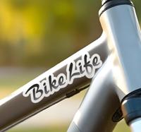 Fiets leven tekst fiets sticker