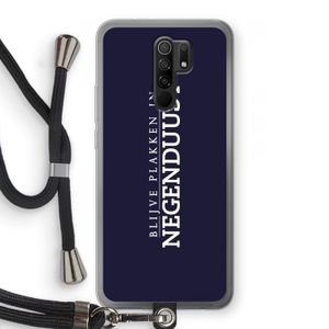Blijve plakken in Negenduust: Xiaomi Redmi 9 Transparant Hoesje met koord