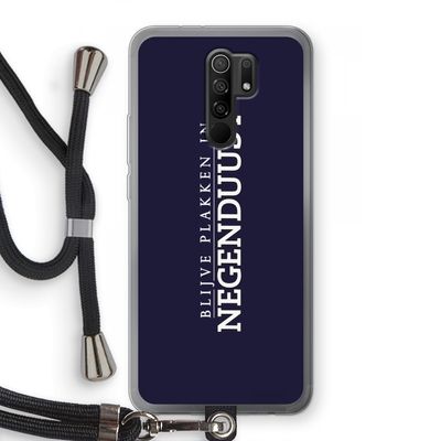 Blijve plakken in Negenduust: Xiaomi Redmi 9 Transparant Hoesje met koord