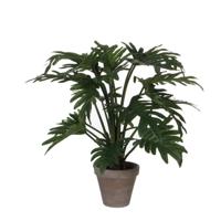 Kunstplant mica philodendron selloum groen in pot | 2 stuks