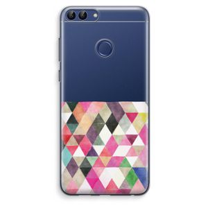 Gekleurde driehoekjes: Huawei P Smart (2018) Transparant Hoesje