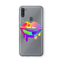 Lip Palette: Samsung Galaxy A11 Transparant Hoesje