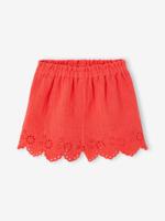 Short voor babymeisjes van katoengaas rood