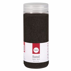 Fijn decoratie zand zwart 475 ml