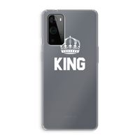 King zwart: OnePlus 9 Pro Transparant Hoesje