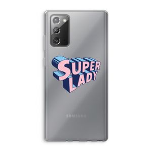 Superlady: Samsung Galaxy Note 20 / Note 20 5G Transparant Hoesje