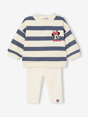 Babyset sweater + legging Disney® MINNIE blauw, gestreept