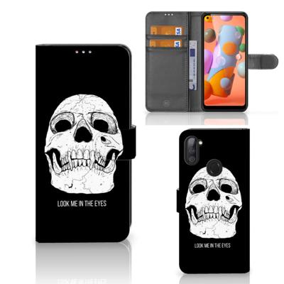Telefoonhoesje met Naam Samsung Galaxy M11 | A11 Skull Eyes Telefoonhoesje met Naam Samsung Galaxy M11 | A11 Skull Eyes