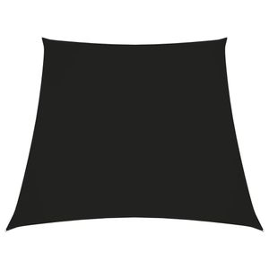 VidaXL Zonnezeil trapezium 2/4x3 m oxford stof zwart