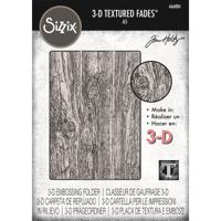 Sizzix • 3-d texture fades embossing folder lumber large a5 by tim holtz