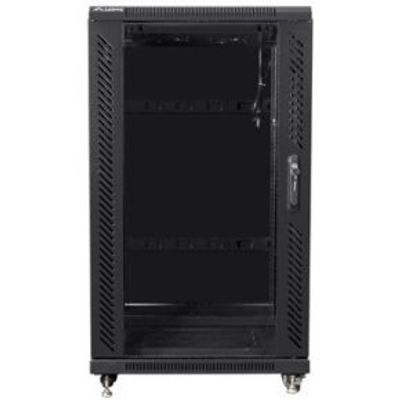 Lanberg FF01-6622-12B rack 22U Vrijstaande rek Zwart