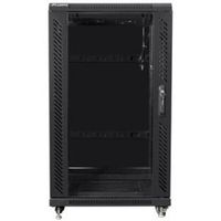 Lanberg FF01-6622-12B rack 22U Vrijstaande rek Zwart