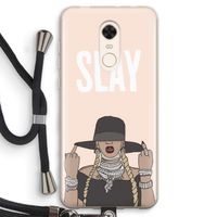 Slay All Day: Xiaomi Redmi 5 Transparant Hoesje met koord