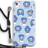 Gezichtjes: iPhone 5 / 5S / SE Transparant Hoesje met koord