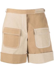 Thom Browne short en jean à taille basse - Tons neutres