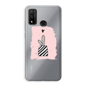 Zwart-wit cactus: Huawei P Smart (2020) Transparant Hoesje