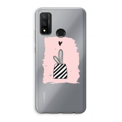 Zwart-wit cactus: Huawei P Smart (2020) Transparant Hoesje