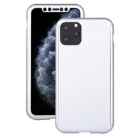 Voor iPhone 11 Pro schokbestendige PC volledige dekking beschermhoes met gehard glas film (zilver)