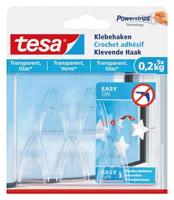 Klevende haak tesa 0.2kg transparant | 10 stuks