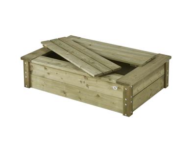 Zandbak 80x120 cm met deksel - Talen buitenmeubelen